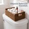 Best Choice Products Wicker Storage Basket, Shelf Basket w/ Wooden Handles, Rectangular Storage Bin